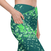 Plush Pace Texture Crossover Leggings with Pockets